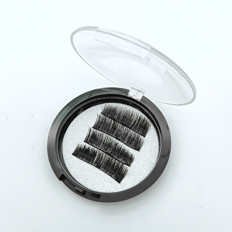 JMT-644362 Glue-Free Magnetic Eyelashes - Light, Soft, and Naturally Curled False Lashes (Two Pairs)