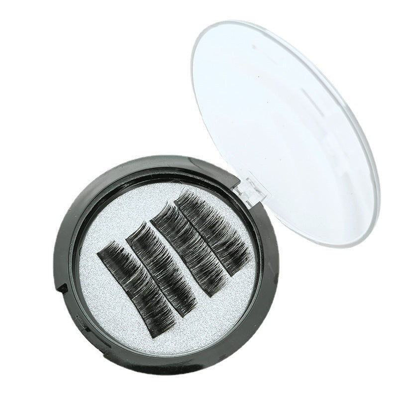 JMT-644362 Glue-Free Magnetic Eyelashes - Light, Soft, and Naturally Curled False Lashes (Two Pairs)