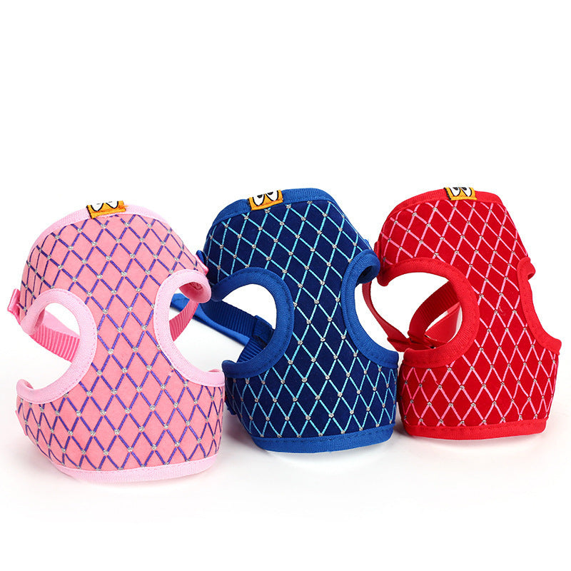 JMT-644426 Breathable Mesh Dog Leash with Flash Diamond Nylon for Comfortable Walks