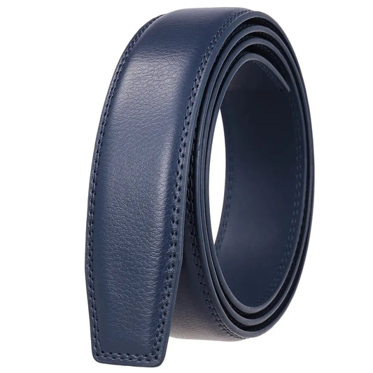 JMT-645002 Men's Casual 3.5CM Wide Blue Belt - Stylish & Versatile Accessory