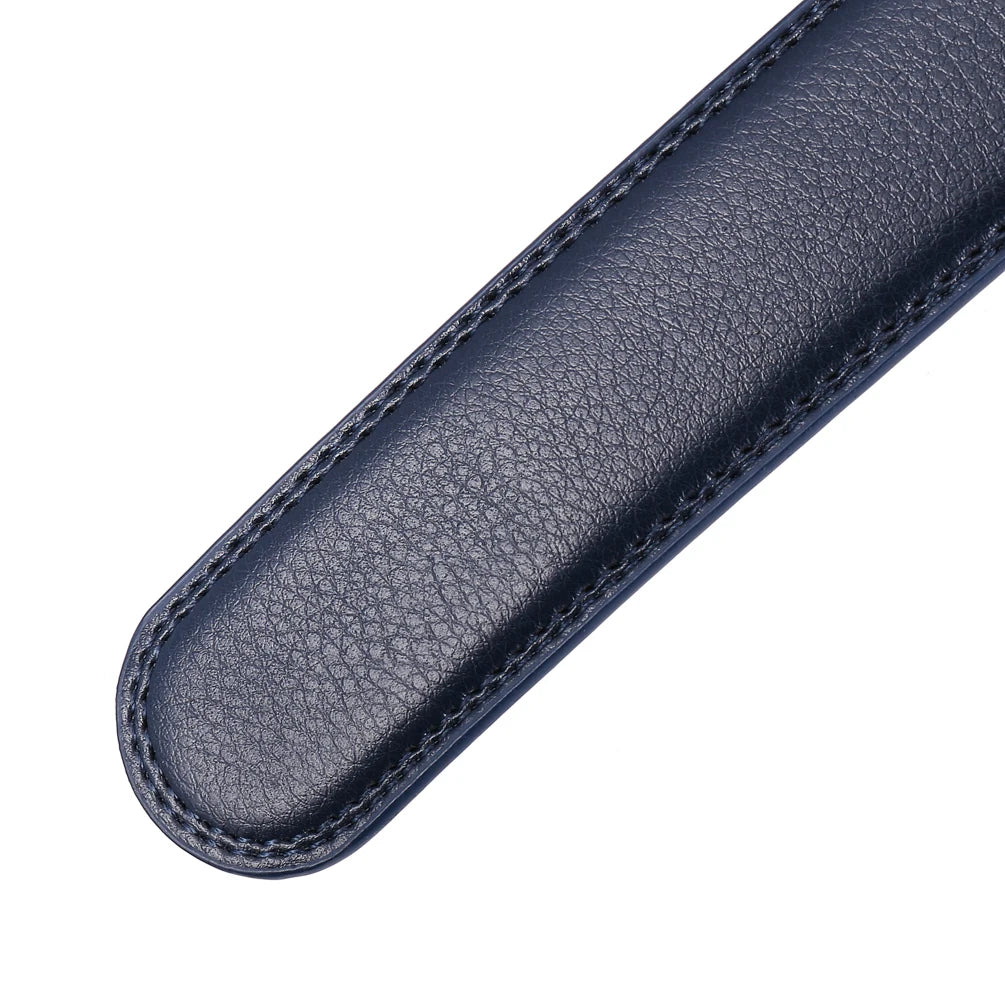 JMT-645002 Men's Casual 3.5CM Wide Blue Belt - Stylish & Versatile Accessory