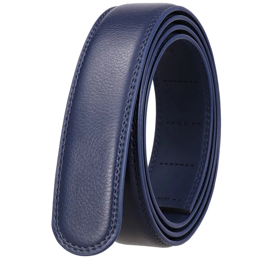 JMT-645002 Men's Casual 3.5CM Wide Blue Belt - Stylish & Versatile Accessory