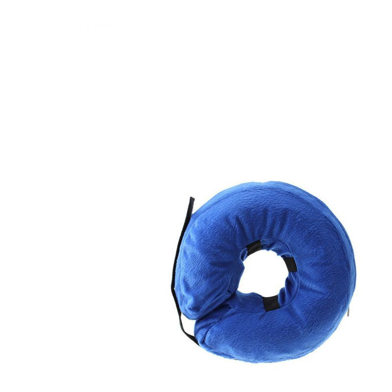 JMT-645578 Inflatable Pet Recovery Collar for Dogs and Cats - Soft Plush Adjustable Anti-Bite and Anti-Lick Design