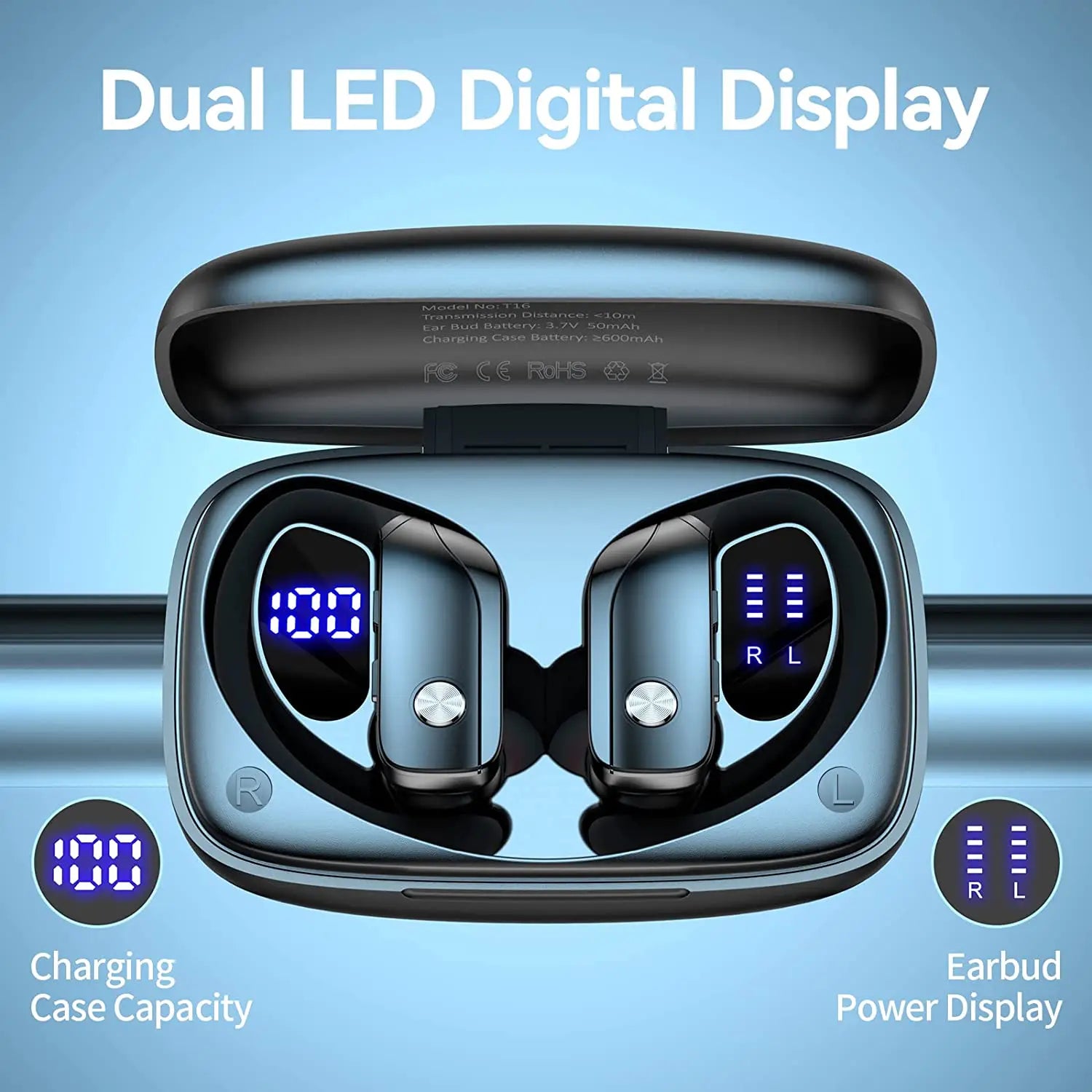 JMT-645578 Wireless Bluetooth 5.3 TWS Earphones for Seamless Audio Experience
