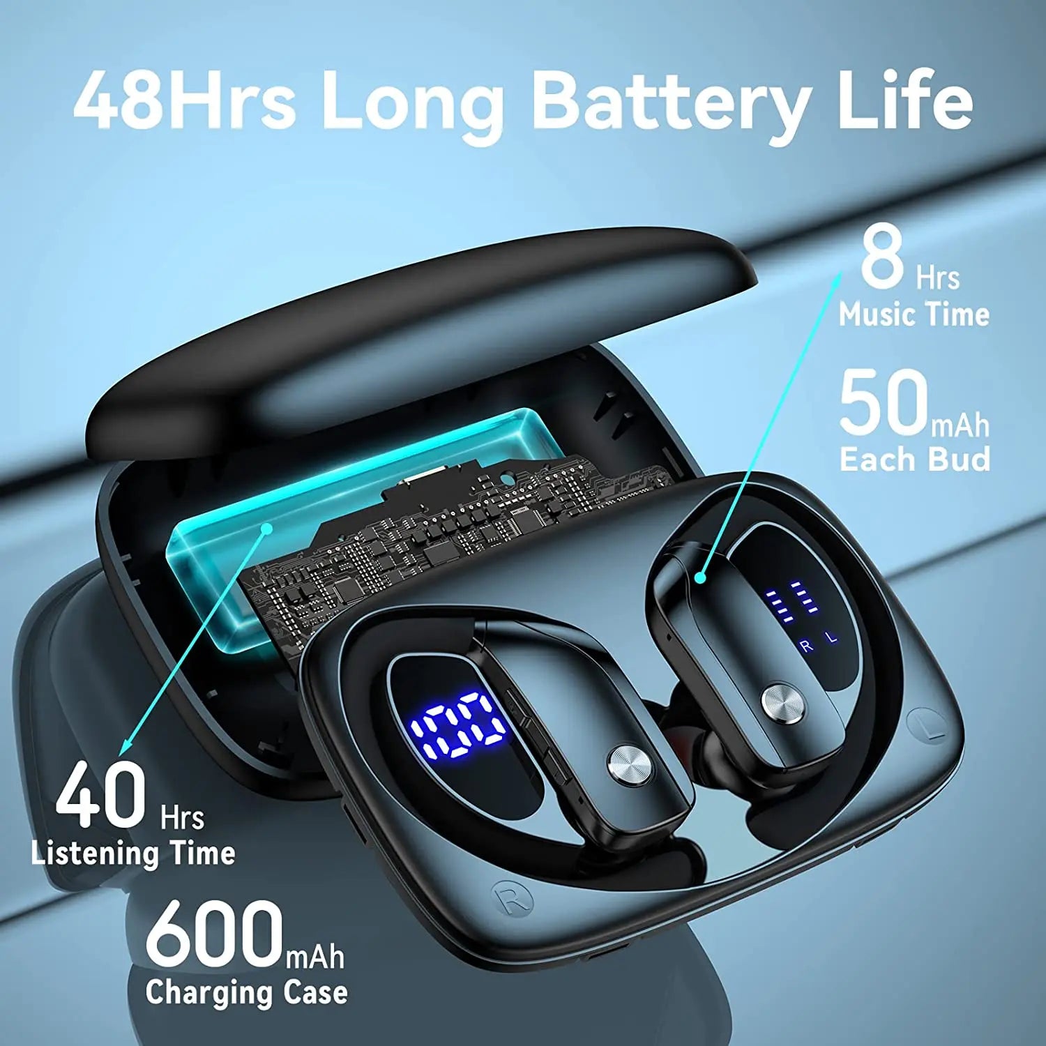 JMT-645578 Wireless Bluetooth 5.3 TWS Earphones for Seamless Audio Experience