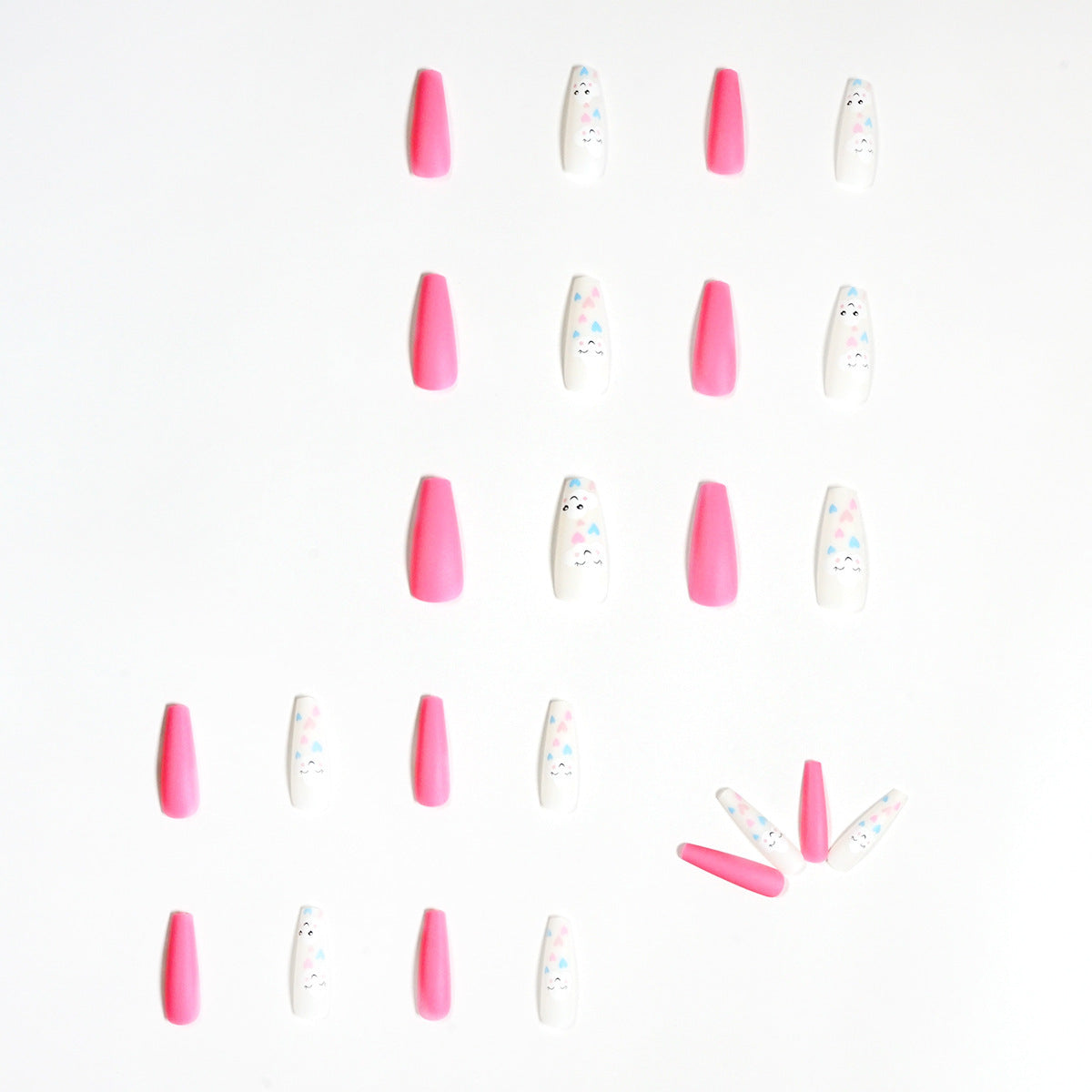 JMT-645706 Cloud Smile Nail Art Patches - Unique Design for Easy Nail Decoration