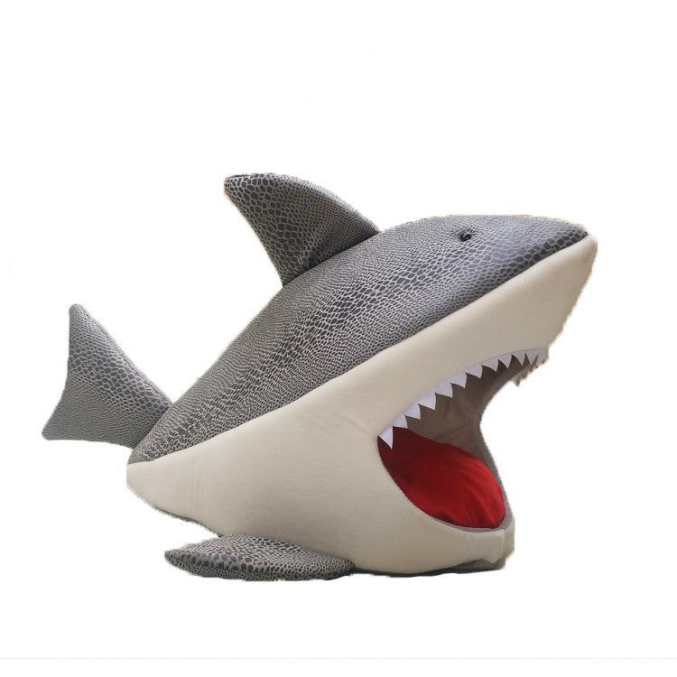 JMT-645706 Shark-Shaped Soft Pet Kennel for Cats and Dogs in Multiple Colors