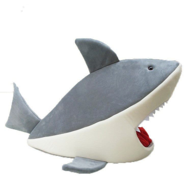 JMT-645706 Shark-Shaped Soft Pet Kennel for Cats and Dogs in Multiple Colors