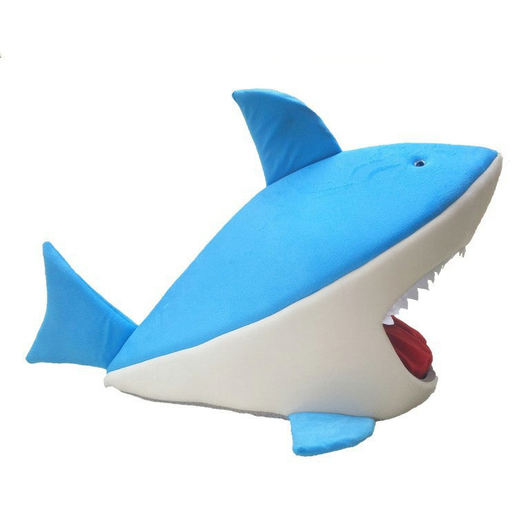 JMT-645706 Shark-Shaped Soft Pet Kennel for Cats and Dogs in Multiple Colors