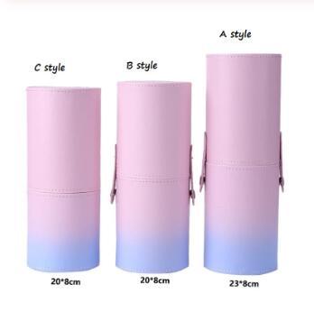 JMT-645834 Gradient PU Leather Makeup Brush Holder Cup – Stylish Storage for All Your Brushes - Multiple Sizes Available