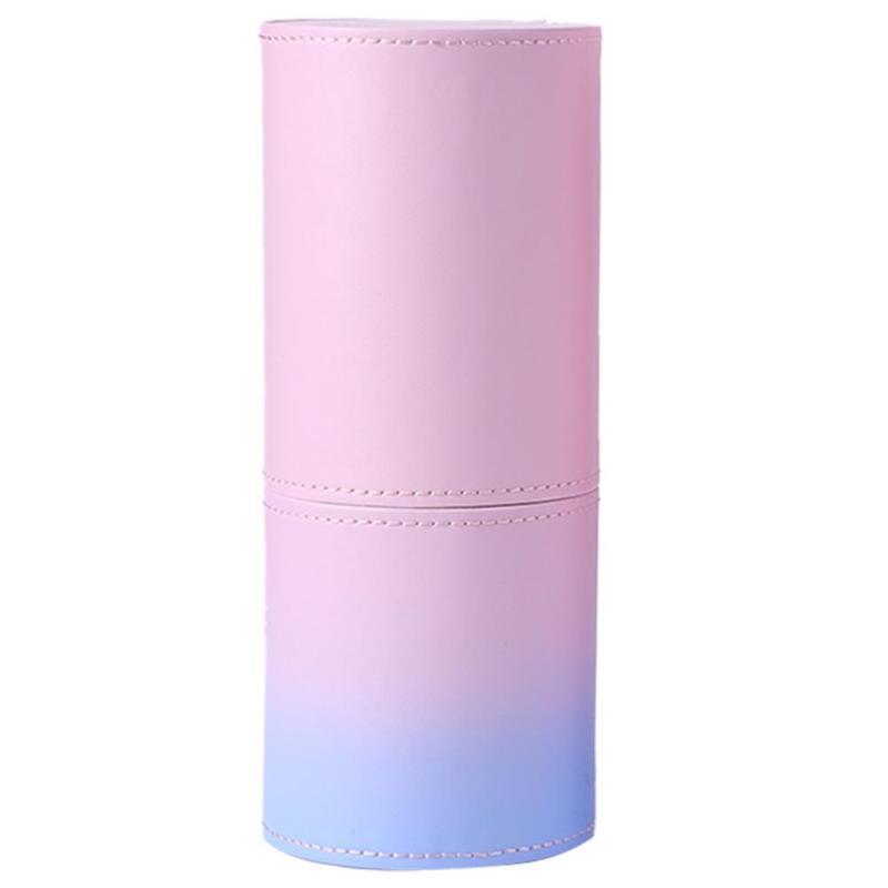 JMT-645834 Gradient PU Leather Makeup Brush Holder Cup – Stylish Storage for All Your Brushes - Multiple Sizes Available