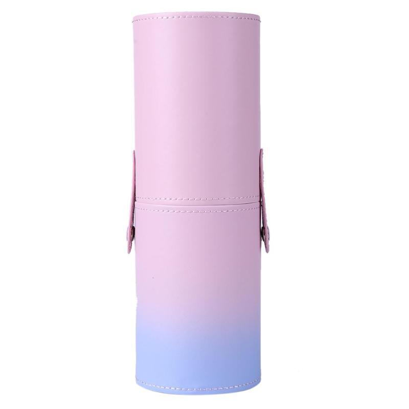 JMT-645834 Gradient PU Leather Makeup Brush Holder Cup – Stylish Storage for All Your Brushes - Multiple Sizes Available