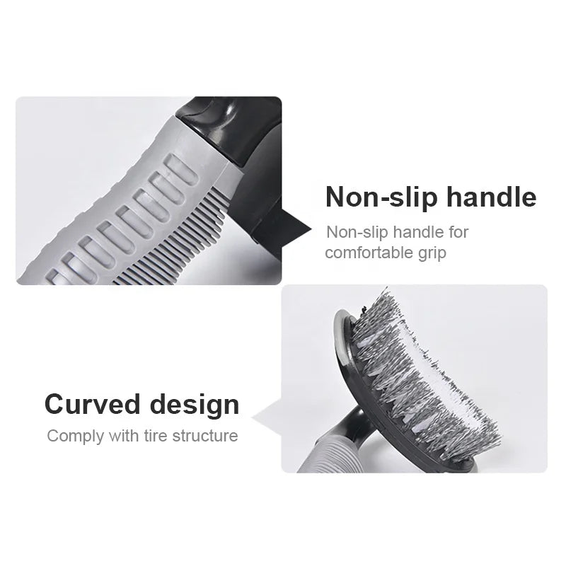 JMT-646026 Four-Piece Hard Bristle Short Handle Car Care Washing Brushes for Wheel and Tire Cleaning