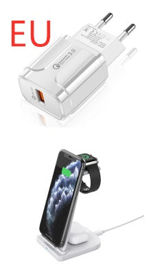 JMT-646090 3-in-1 Foldable Wireless Charger for Mobile Phones, Headphones, and Smartwatches