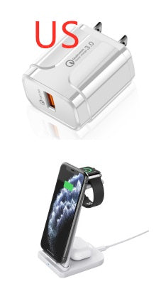 JMT-646090 3-in-1 Foldable Wireless Charger for Mobile Phones, Headphones, and Smartwatches