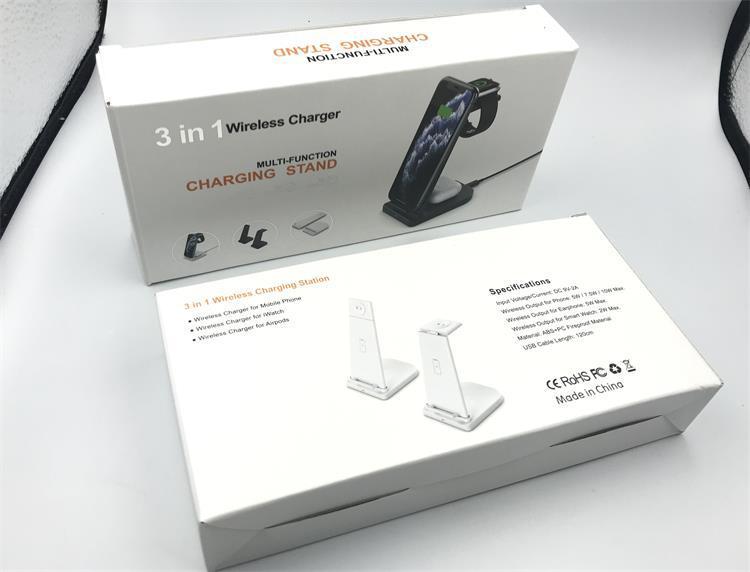 JMT-646090 3-in-1 Foldable Wireless Charger for Mobile Phones, Headphones, and Smartwatches