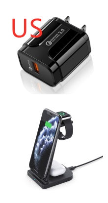 JMT-646090 3-in-1 Foldable Wireless Charger for Mobile Phones, Headphones, and Smartwatches