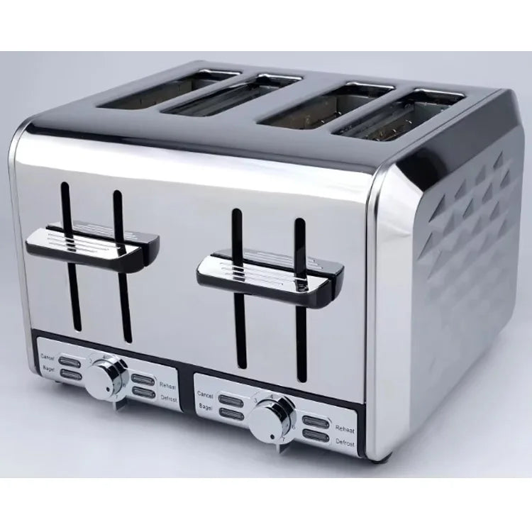 JMT-646346 1700W Purple Stainless Steel Electric Toaster for Home Use