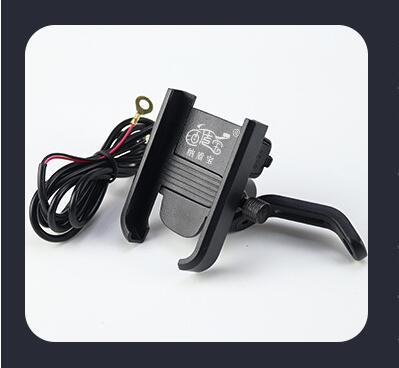 JMT-646410 Aluminum Motorcycle and Bicycle Phone Holder with 5V2.1A Output