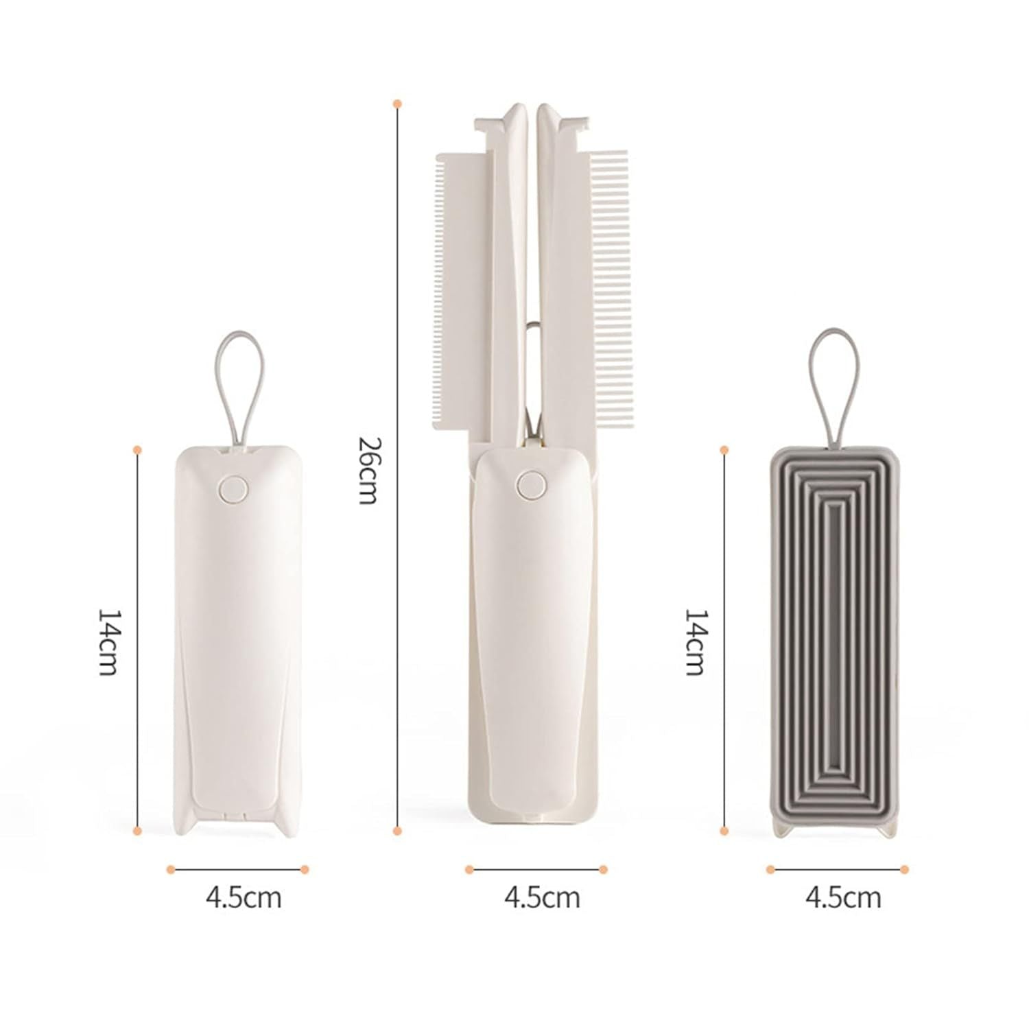 JMT-647370 3-in-1 Pet Grooming Comb with Round Smooth Ends and Lint Brush for Safe and Comfortable Use