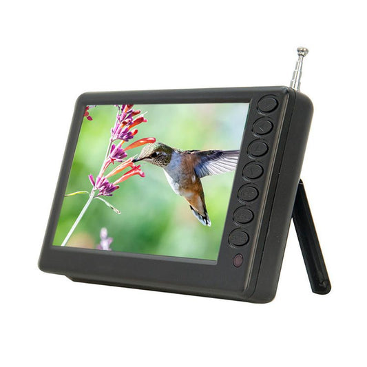 JMT-647562 5-Inch Portable Ultra-Thin LCD TV for Car and Home Use with Remote Control and Accessories