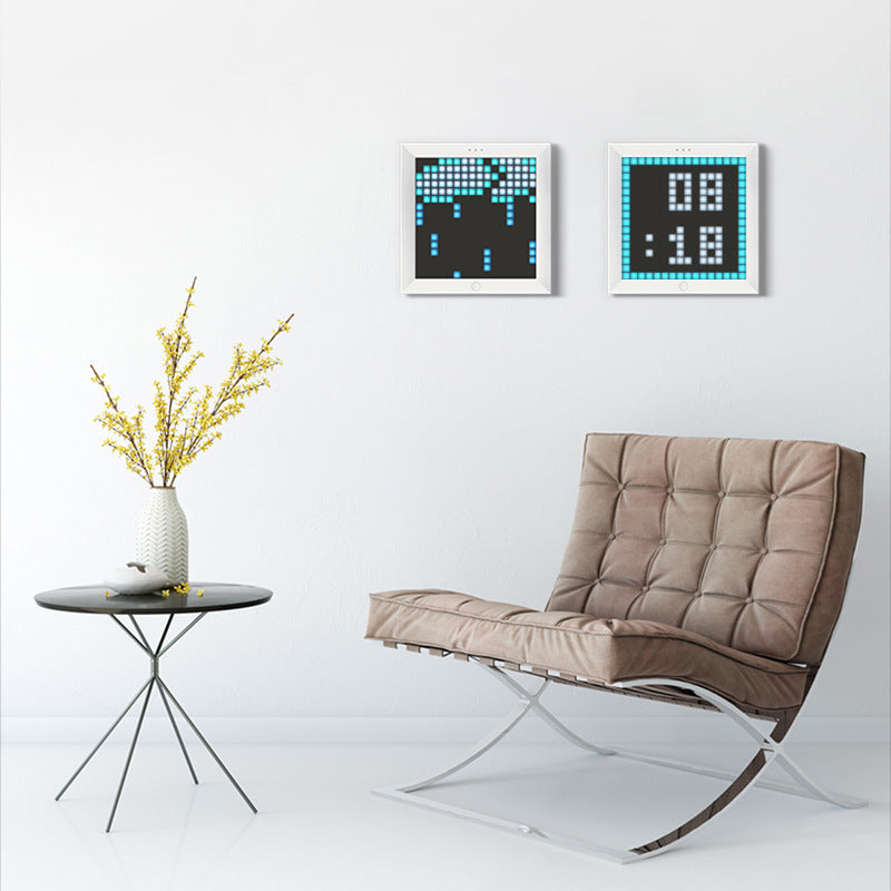 JMT-647626 Bluetooth LED Photo Frame with Clock Display and Ambient Lighting