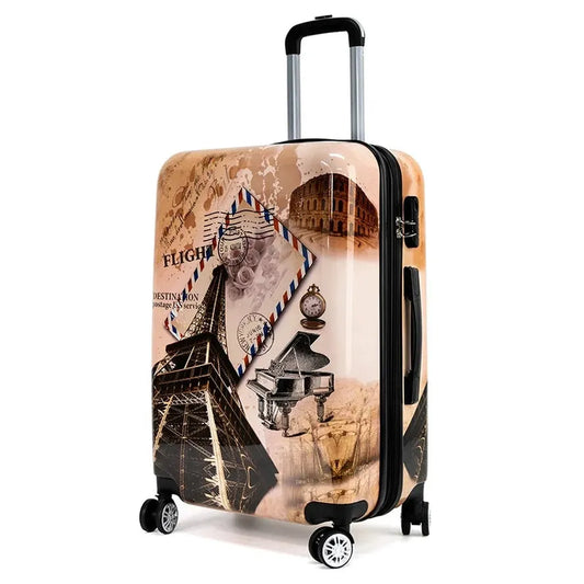 JMT-648266 3-Piece Hard Shell Trolley Suitcase Set for Travel - Durable ABS Carry-On Luggage