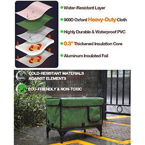 JMT-648714 Foldable Insulated Cat Cage for Outdoor Use - Green, Various Sizes