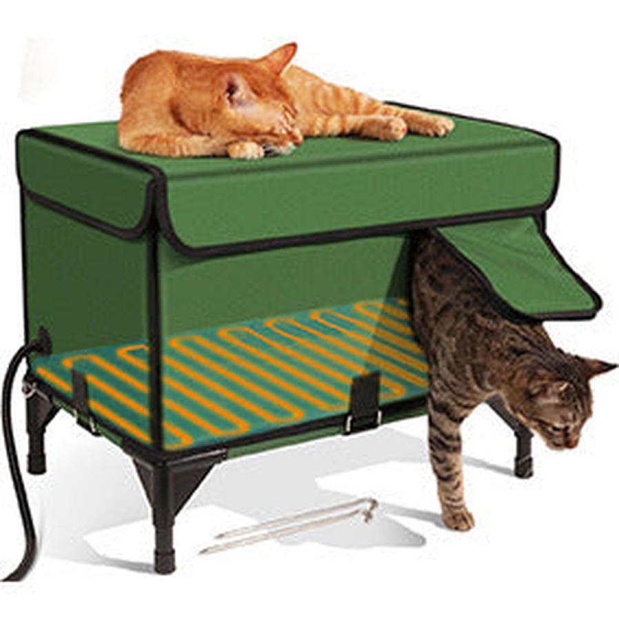 JMT-648714 Foldable Insulated Cat Cage for Outdoor Use - Green, Various Sizes