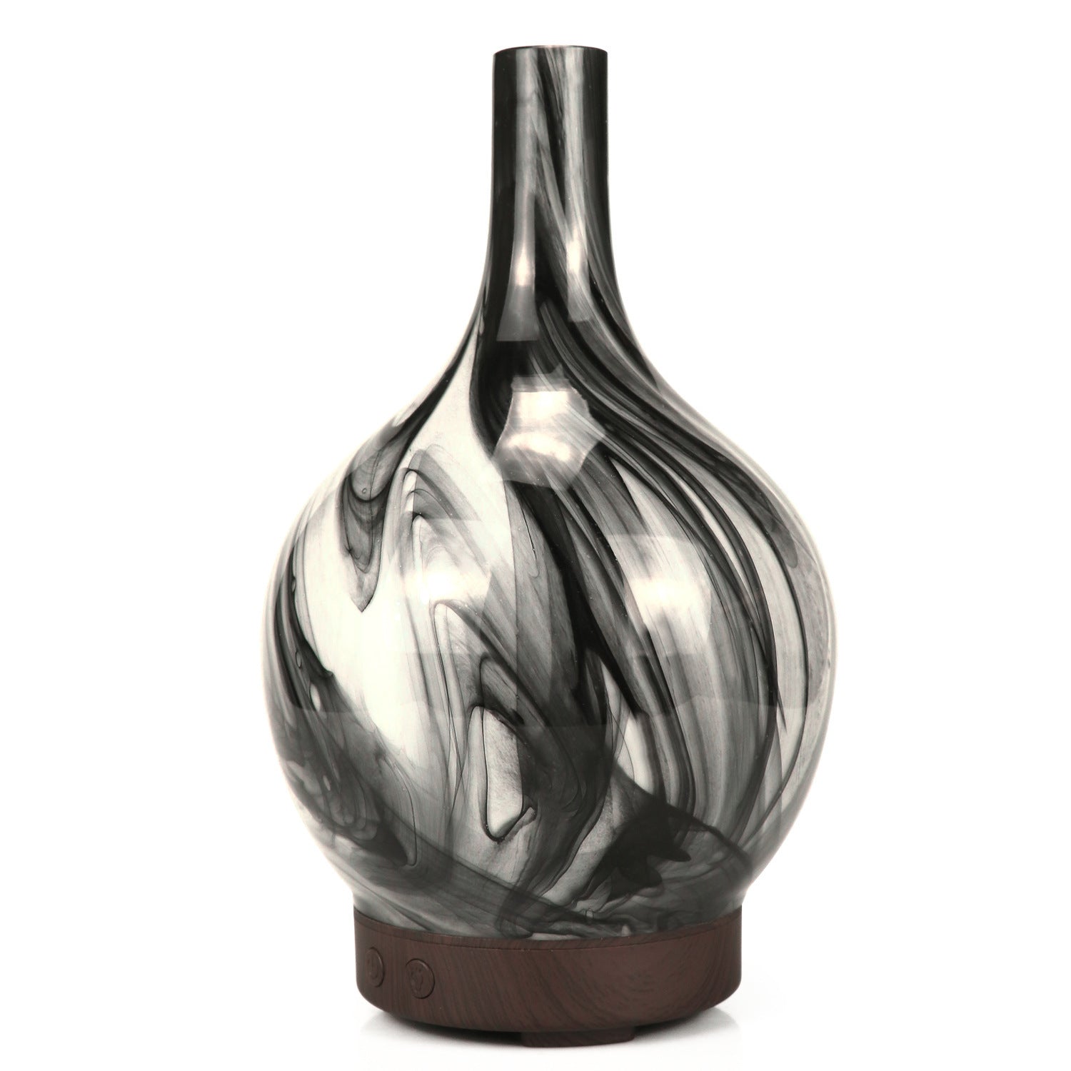 JMT-648842 Colorful Ultrasonic Glass Aroma Diffuser - Vase Shape, Household Use, 1L Capacity, Quiet Operation, Multiple Color Options