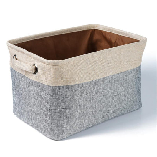 JMT-648842 Linen Storage Basket for Toys, Clothes, and Shoes - Multiple Colors Available