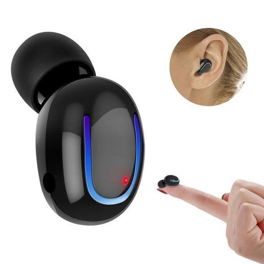 JMT-648842 Mini Bluetooth Headset with Microphone - Wireless In-ear Earbud for Hands-free Calling and Music Playback