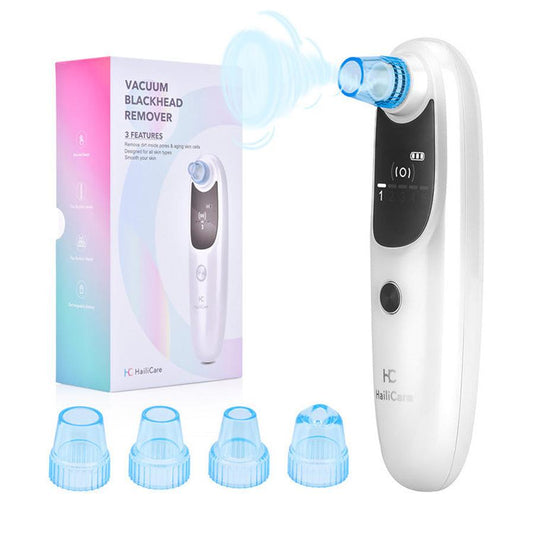 JMT-649098 Rechargeable Electric Blackhead Remover with 5 Suction Heads for Skin Tightening and Rejuvenation