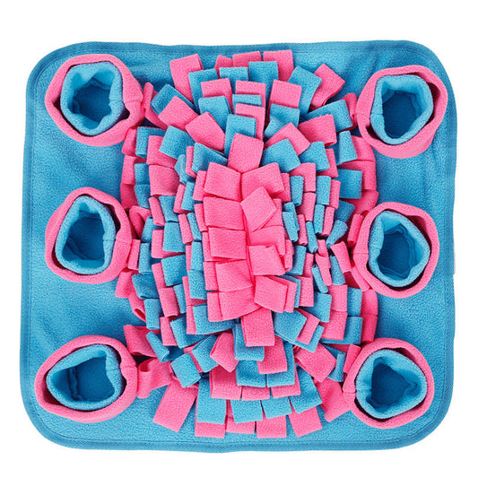 JMT-649162 Snuffle Mat for Dogs - Fleece, 45x45x5cm - Encourages Sniffing, Reduces Anxiety, and Promotes Slow Eating