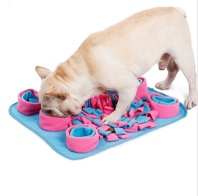JMT-649162 Snuffle Mat for Dogs - Fleece, 45x45x5cm - Encourages Sniffing, Reduces Anxiety, and Promotes Slow Eating