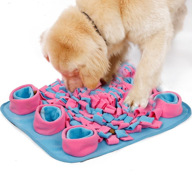 JMT-649162 Snuffle Mat for Dogs - Fleece, 45x45x5cm - Encourages Sniffing, Reduces Anxiety, and Promotes Slow Eating