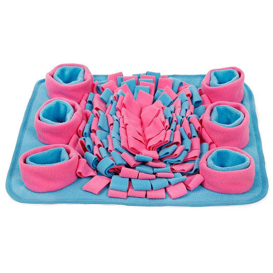 JMT-649162 Snuffle Mat for Dogs - Fleece, 45x45x5cm - Encourages Sniffing, Reduces Anxiety, and Promotes Slow Eating