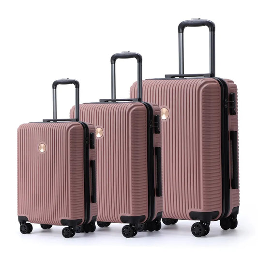 JMT-649418 Durable ABS Hard Shell Cabin Suitcase Set with TSA Lock for Secure Travel