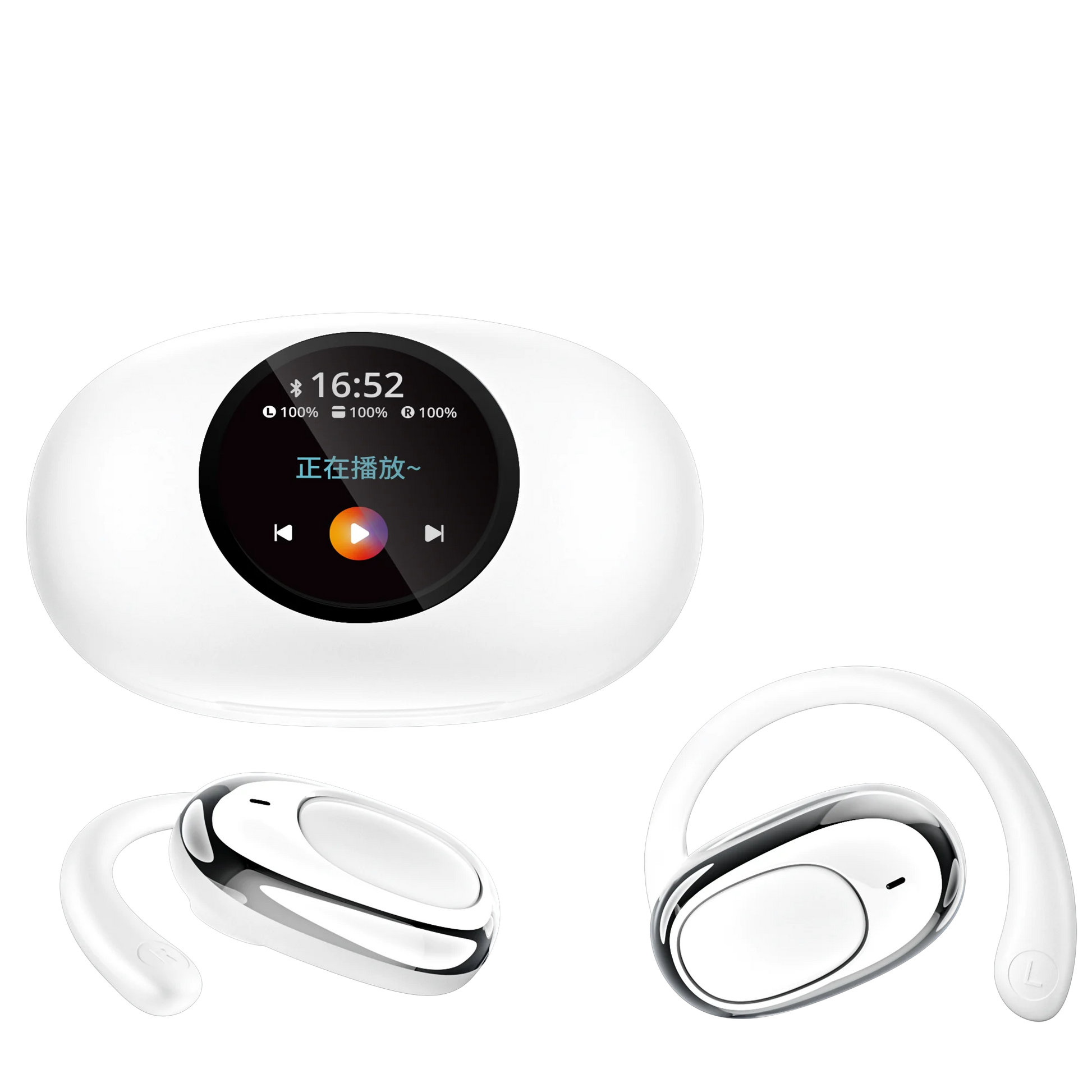 JMT-649866 YX39 Wireless In-Ear Earbuds with LCD Display and Bluetooth 5.4, Enhanced Noise Cancelling Technology