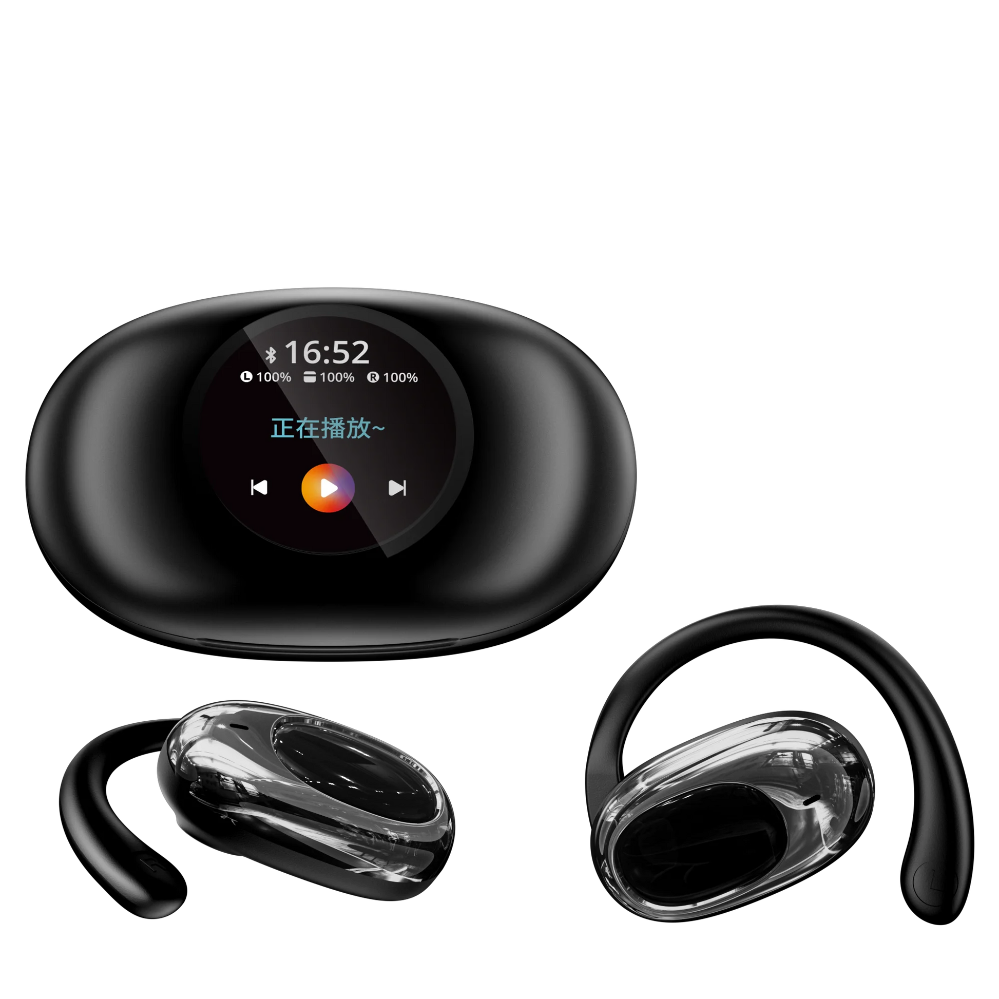 JMT-649866 YX39 Wireless In-Ear Earbuds with LCD Display and Bluetooth 5.4, Enhanced Noise Cancelling Technology