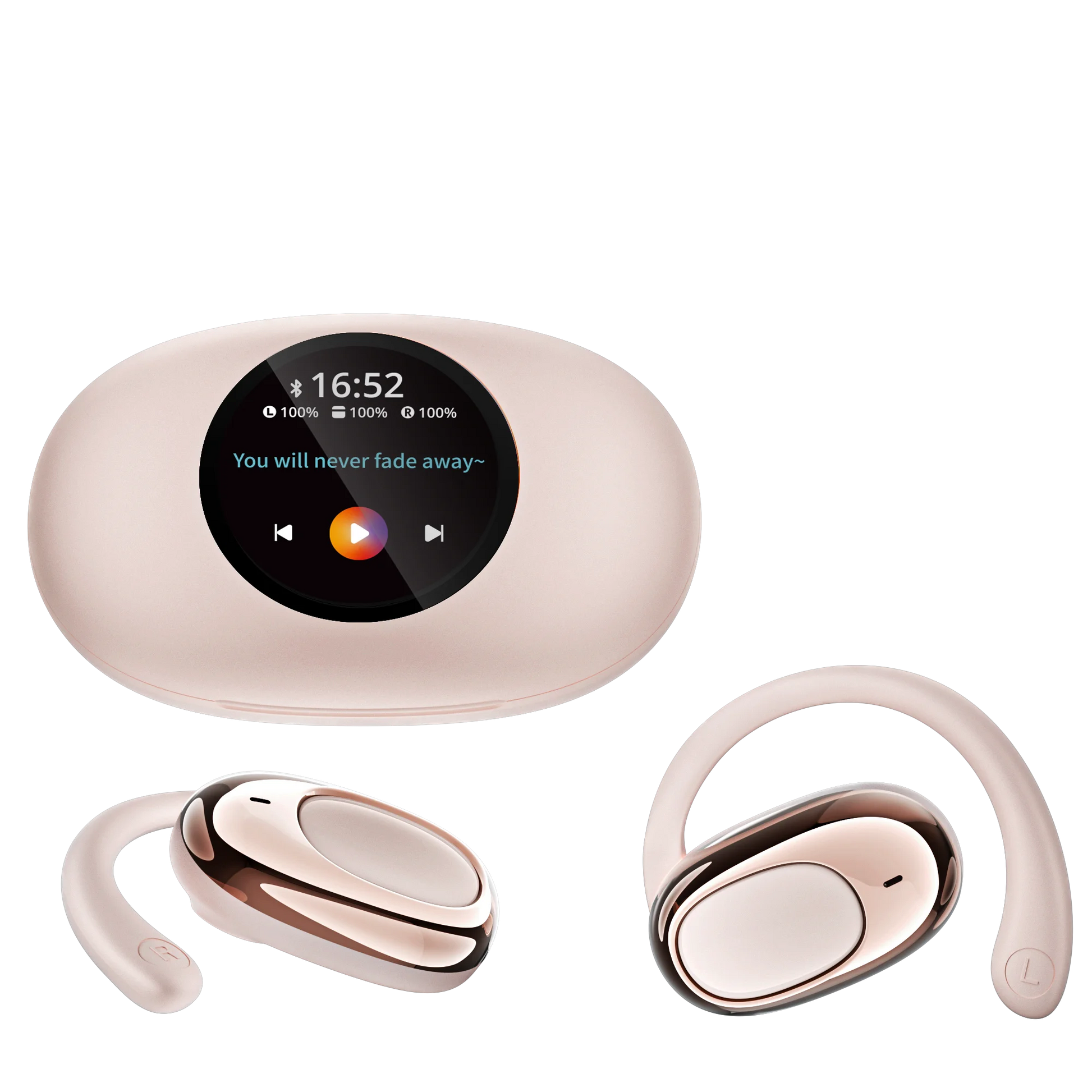 JMT-649866 YX39 Wireless In-Ear Earbuds with LCD Display and Bluetooth 5.4, Enhanced Noise Cancelling Technology