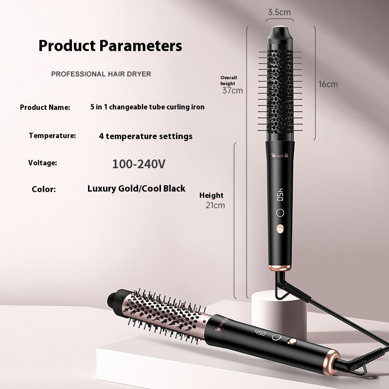 JMT-649994 Automatic Multifunctional Large Wave Hair Curler with Headbands - Rose Gold and Black Options, 1000W, Wired Power Supply