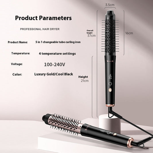 JMT-649994 Automatic Multifunctional Large Wave Hair Curler with Headbands - Rose Gold and Black Options, 1000W, Wired Power Supply