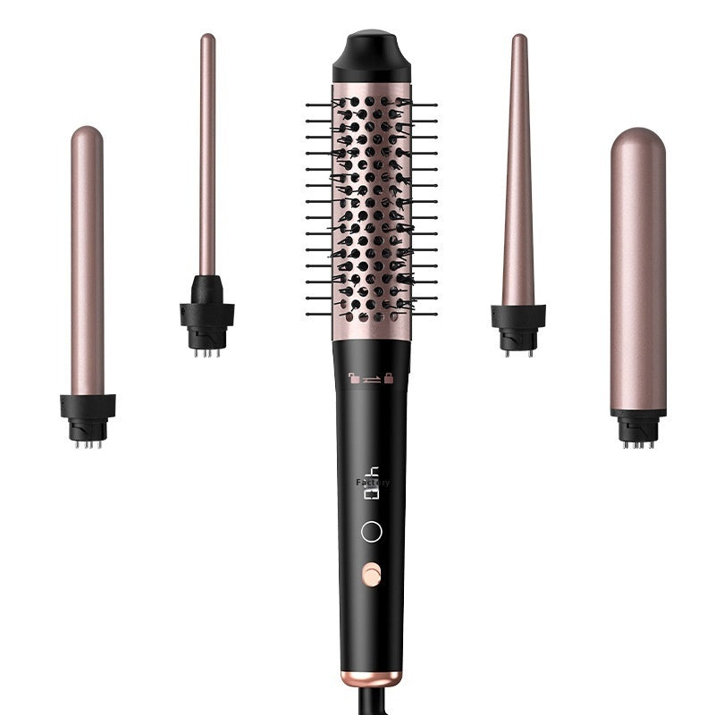JMT-649994 Automatic Multifunctional Large Wave Hair Curler with Headbands - Rose Gold and Black Options, 1000W, Wired Power Supply