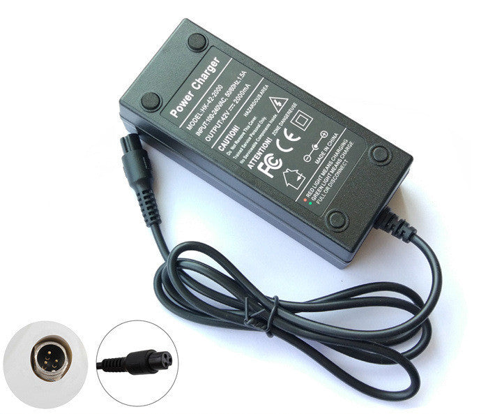 JMT-650186 42V 2A Universal Charger Power Adapter with LED Indicator, Lightweight and Durable Design for Balancing Scooters