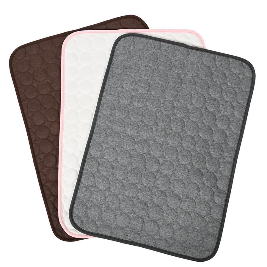 JMT-650314 Reversible Thermal Dog Bed in Brown, Dark Gray, and Pink, Available in Sizes S and L