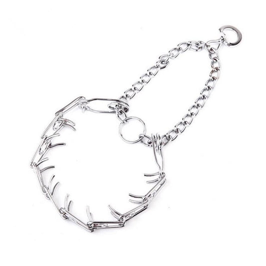 JMT-650506 Dog Training Thorn Nail Collar for Effective Behavior Control - Metal Stimulation Chain for Various Dog Sizes