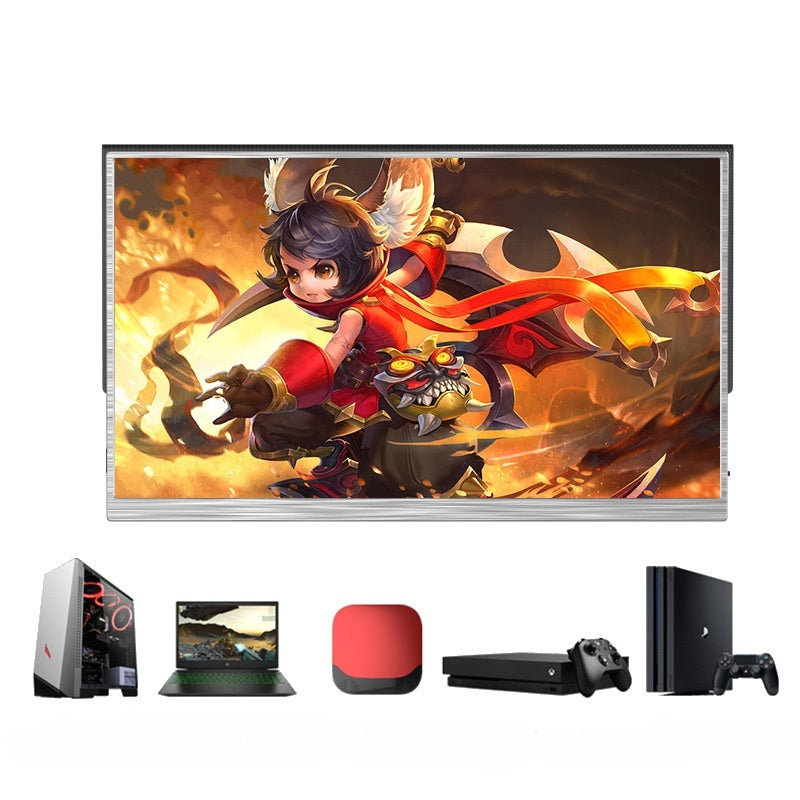 JMT-651018 Ultra-Thin 15-Inch Portable Gaming Monitor with 1920x1080 Split Screen Display and HDMI Interface