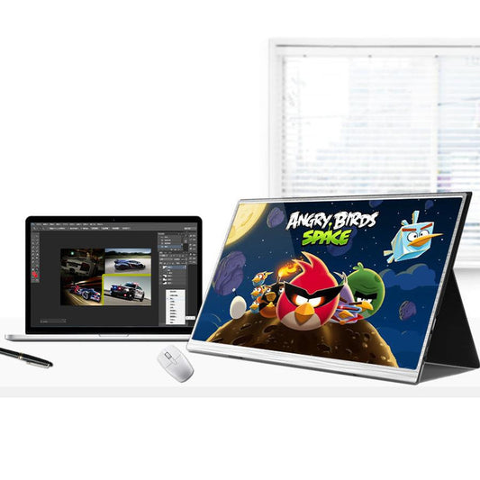 JMT-651018 Ultra-Thin 15-Inch Portable Gaming Monitor with 1920x1080 Split Screen Display and HDMI Interface