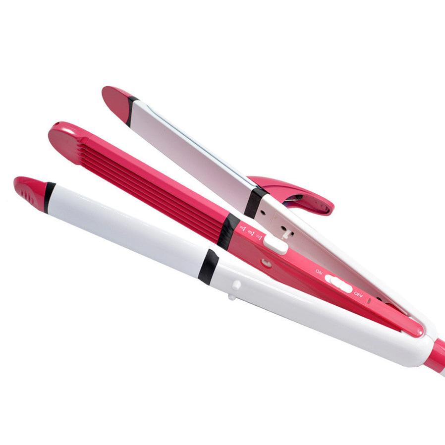 JMT-651146 3-in-1 Hair Straightener with Tourmaline Ceramic Technology and Constant 200° Temperature